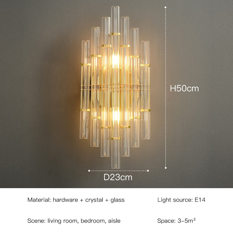 Luxury Art Decor Modern Gold LED Sconce Lighting Fixtures