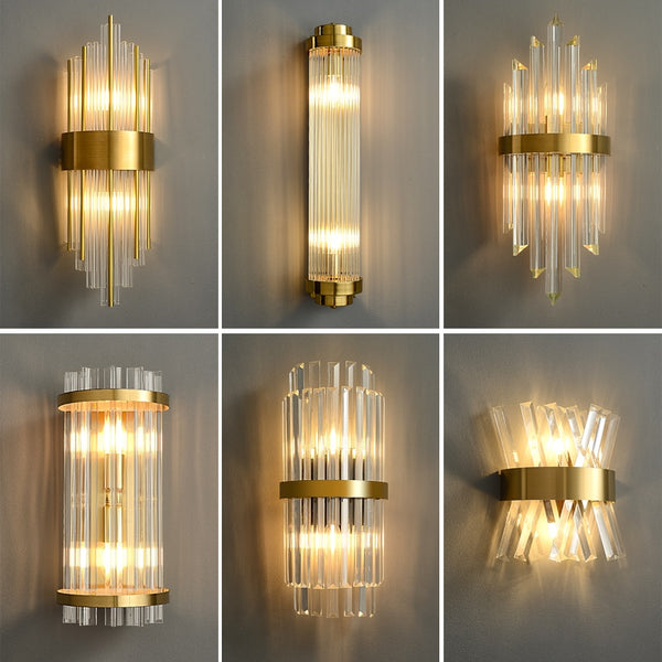 Luxury Art Decor Modern Gold LED Sconce Lighting Fixtures