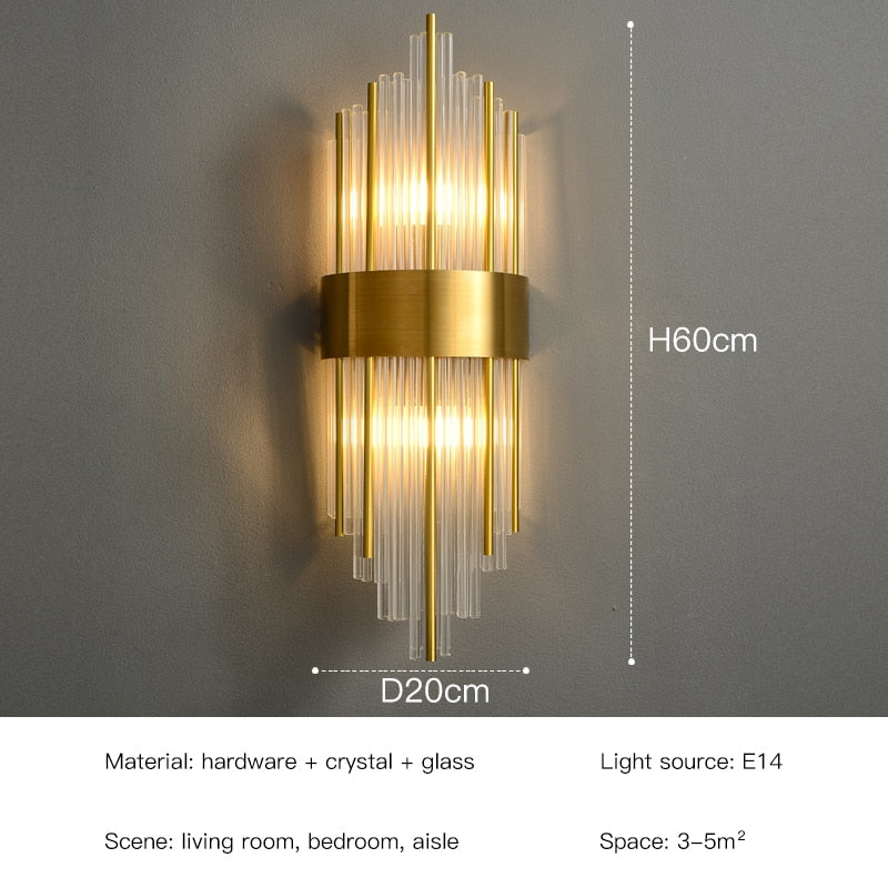 Luxury Art Decor Modern Gold LED Sconce Lighting Fixtures