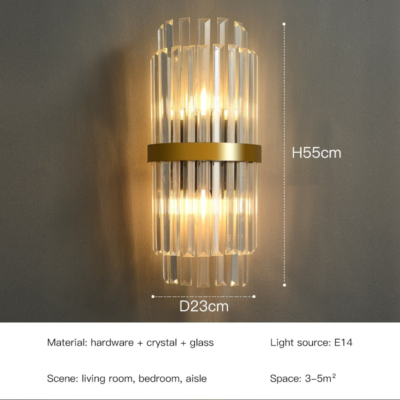 Luxury Art Decor Modern Gold LED Sconce Lighting Fixtures