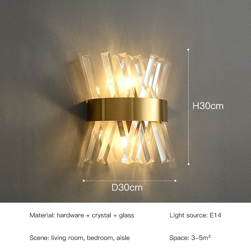 Luxury Art Decor Modern Gold LED Sconce Lighting Fixtures