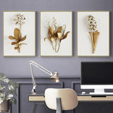 Nordic Golden Plant Leaves