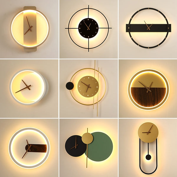 Wall Clock Lamp