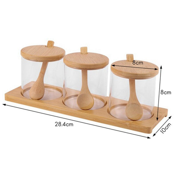 Glass Condiment Pots