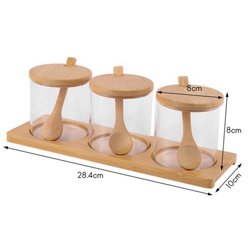 Glass Condiment Pots