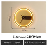 Wall Clock Lamp