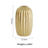 Golden Ceramic Vase