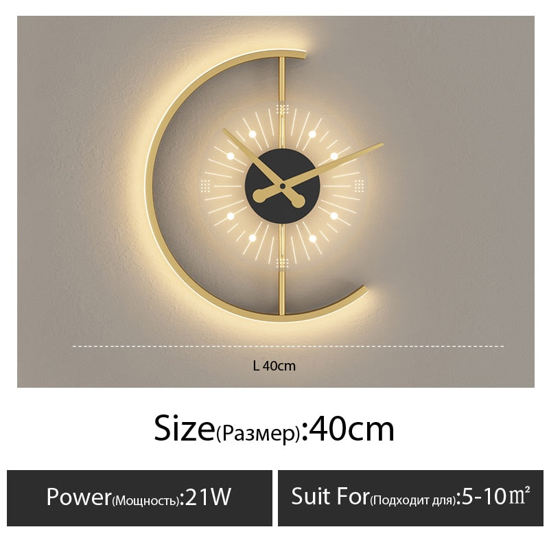 Wall Clock Lamp