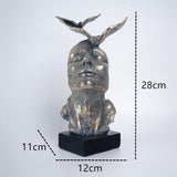 Free Spirit Butterflies Figure Mask Sculptures