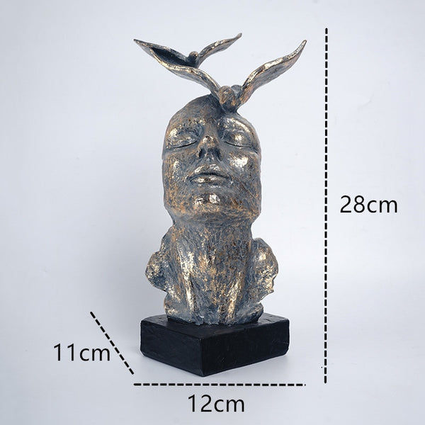 Free Spirit Butterflies Figure Mask Sculptures