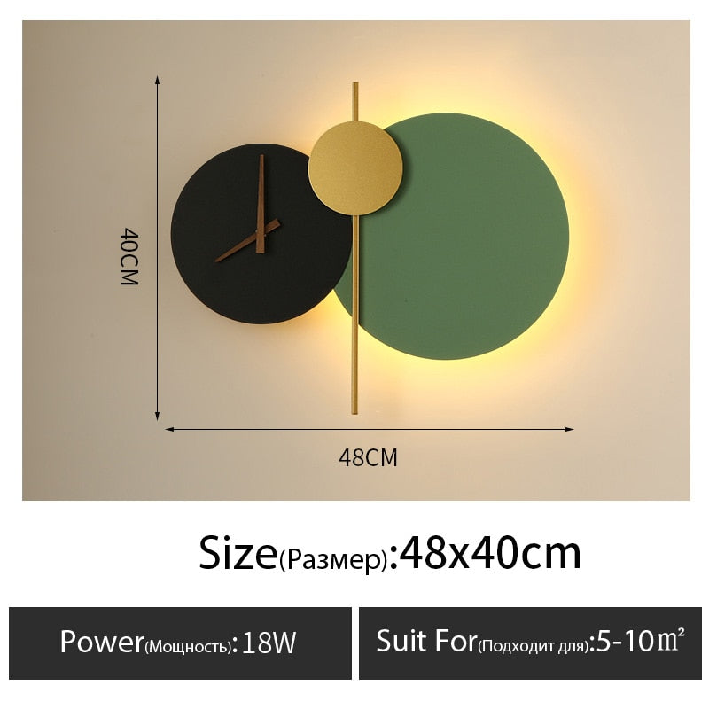 Wall Clock Lamp