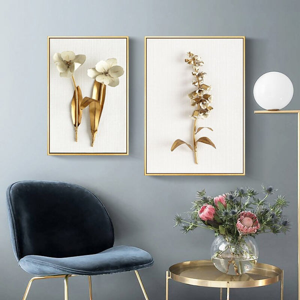 Nordic Golden Plant Leaves