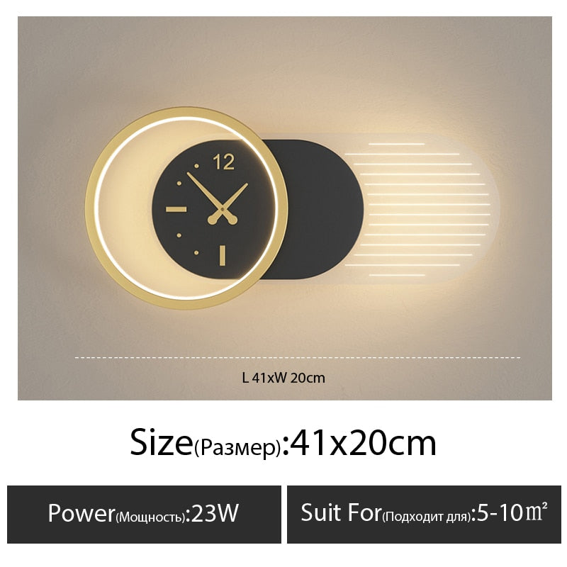 Wall Clock Lamp