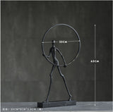 Abstract Figure Walking On Marble Statue