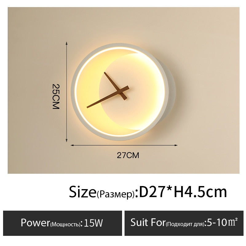 Wall Clock Lamp