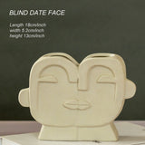Ceramic Abstract Human Head Flower Pots