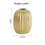 Golden Ceramic Vase
