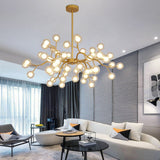 Glass balls firefly chandelier danish lamp