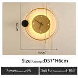 Wall Clock Lamp