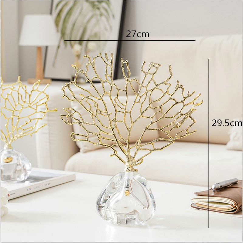 Creativity Crystal Golden Handicraft