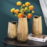Golden Ceramic Vase