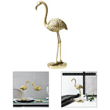 Gold Flamingo Figurine Resin Sculpture