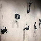 Creative Rock Climbing Resin Statue Figures