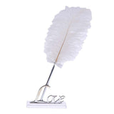 White Feather Quill Guest Book Signing Pen