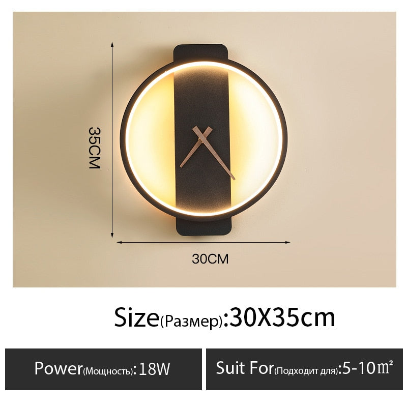 Wall Clock Lamp
