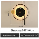 Wall Clock Lamp