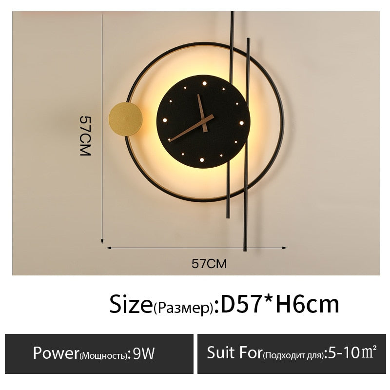 Wall Clock Lamp