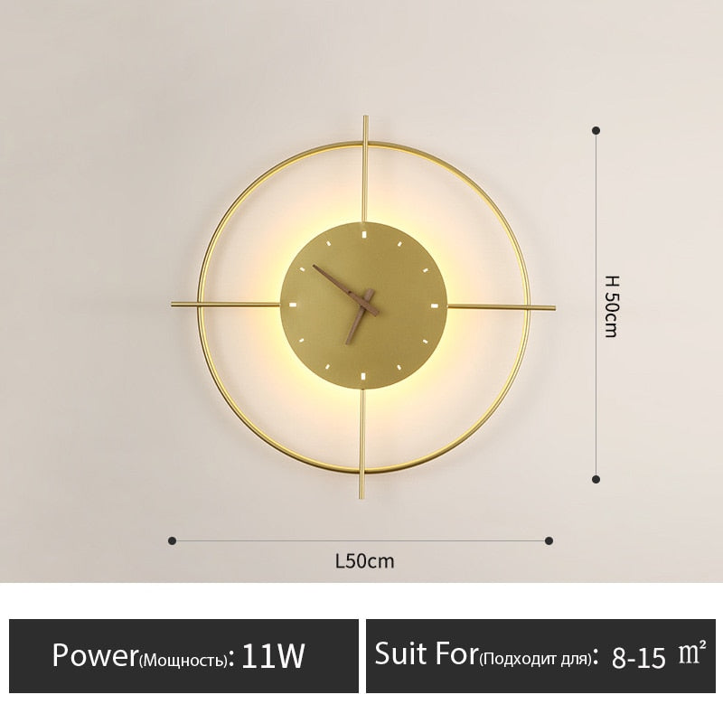 Wall Clock Lamp