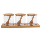 Glass Condiment Pots
