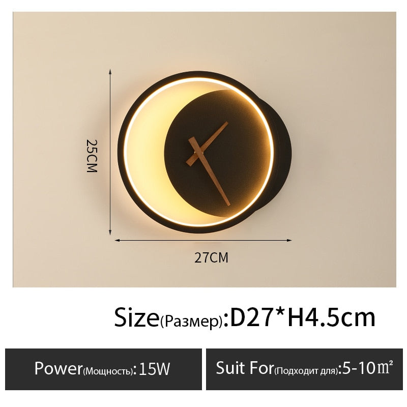 Wall Clock Lamp