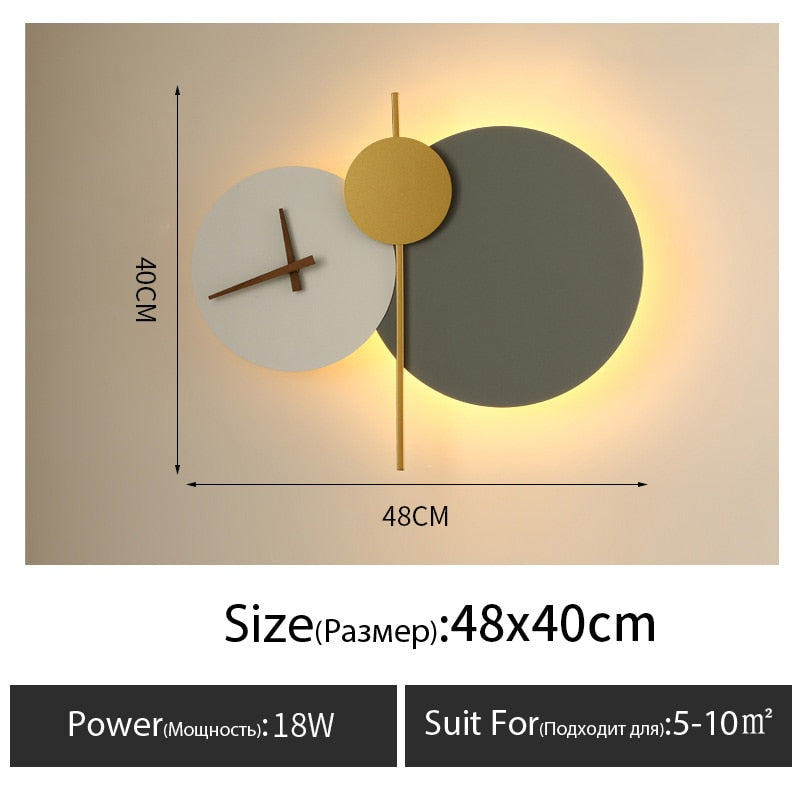 Wall Clock Lamp