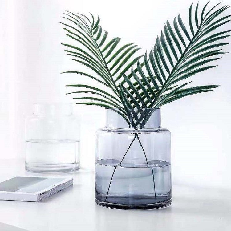 Simple Modern Geometric Transparent Glass Vase