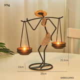 Metal African Candlesticks holder