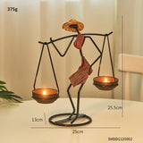 Metal African Candlesticks holder