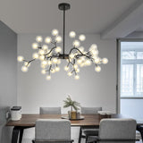 Glass balls firefly chandelier danish lamp