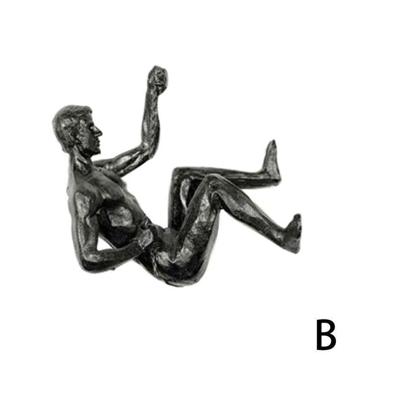 Creative Rock Climbing Resin Statue Figures