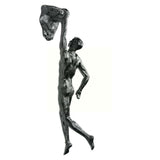 Creative Rock Climbing Resin Statue Figures