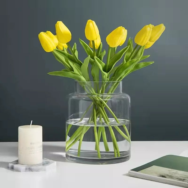 Simple Modern Geometric Transparent Glass Vase