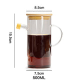 Glass leak-proof 2 condiment jar 125ml 250ml 500ml