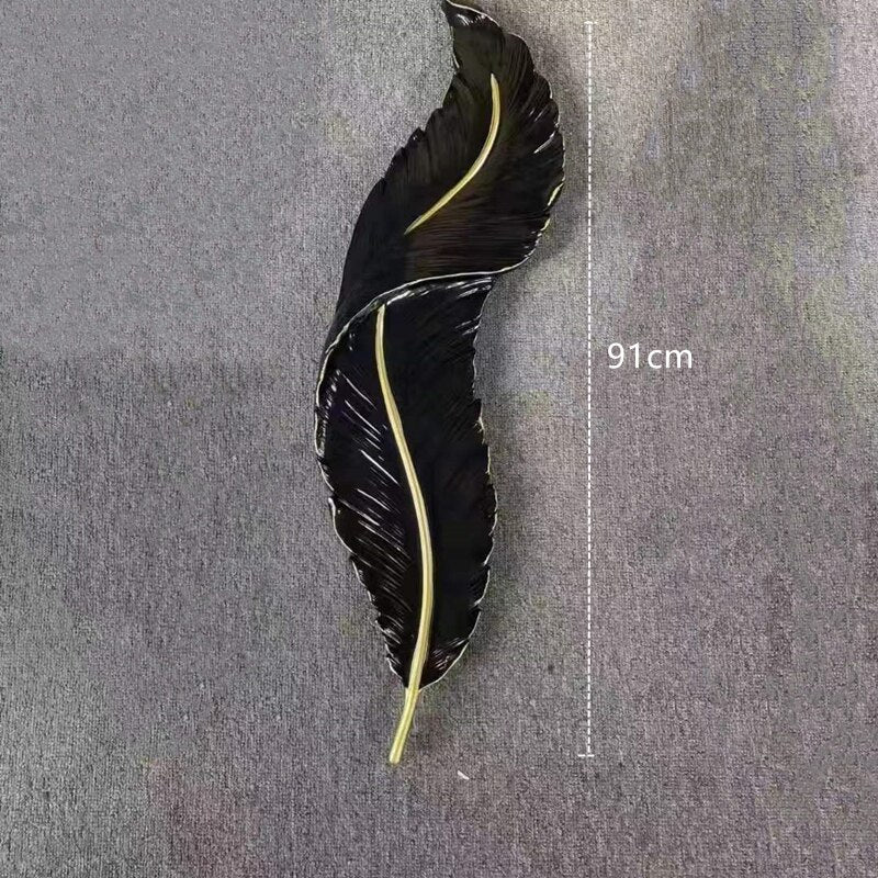 Celestia Modern Resin Feather Wall Lamp