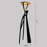 Humanoid Art Sculpture Holding Ball Floor Lamp
