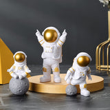 3Pcs Resin Astronaut Figurine