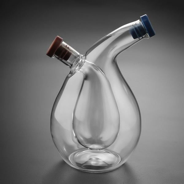 Glass leak-proof 2 condiment jar 125ml 250ml 500ml