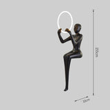 Humanoid Vertical Abstract Sculpture Floor Lamp