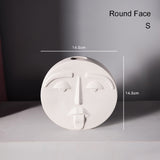 Ceramic Abstract Human Head Flower Pots