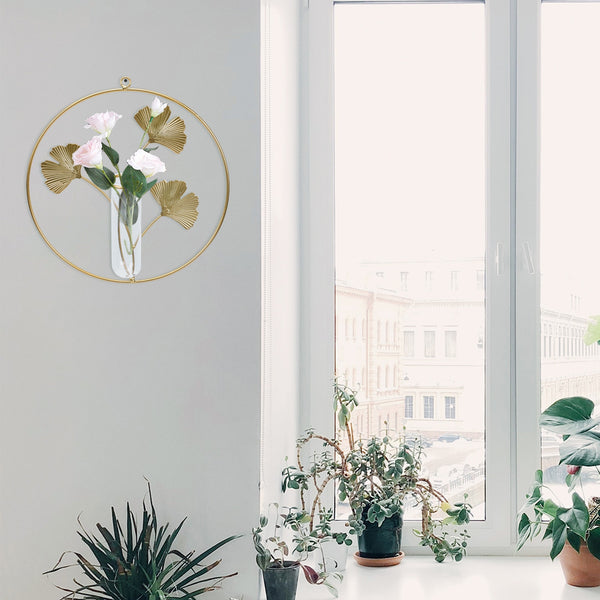 Hydroponic Metal Hanging Wall Vaseflower